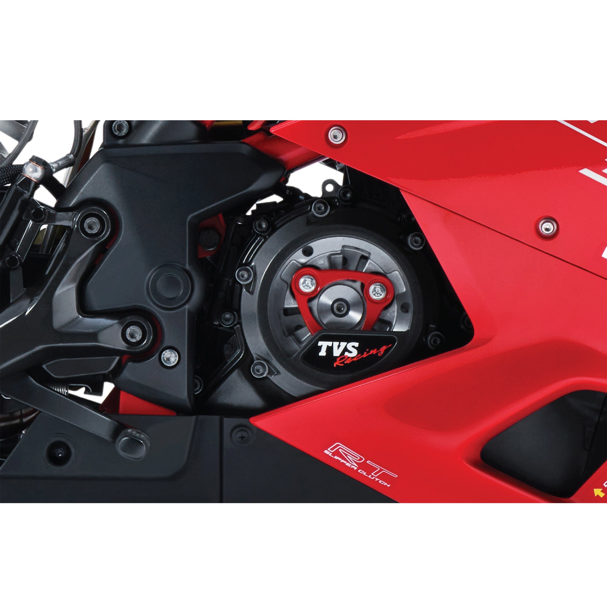 TVS Transparent Cover Clutch for RR 310|Titan Grey|Anti Fog